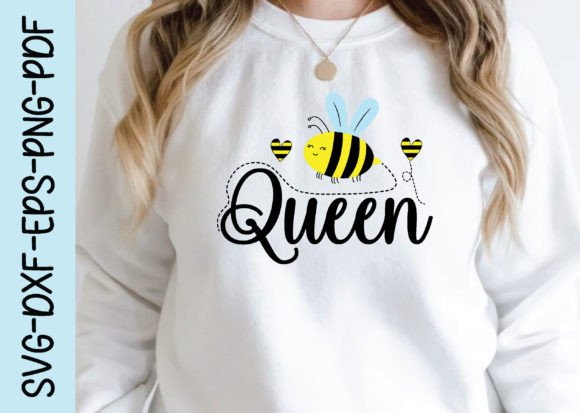 Bee Queen Svg for Graphics and Crafts