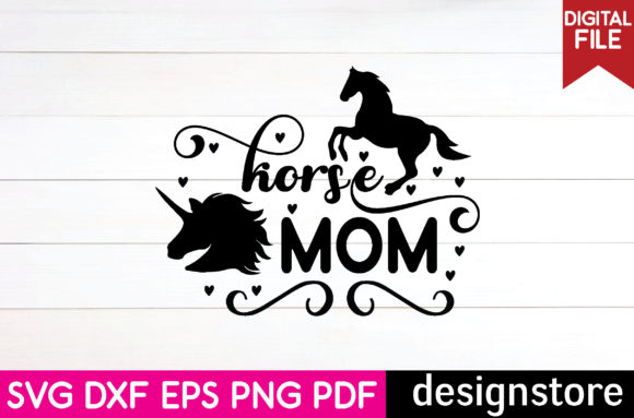 Horse Mom Svg Graphics for Crafts and Branding