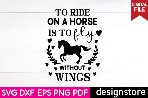 Ride on a Horse is to Fly